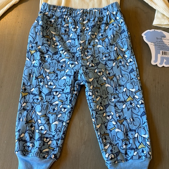 Little Beginnings - 3 piece set (Henley Bodysuit, Hat and Jogger Pant) - Picture 2 of 5